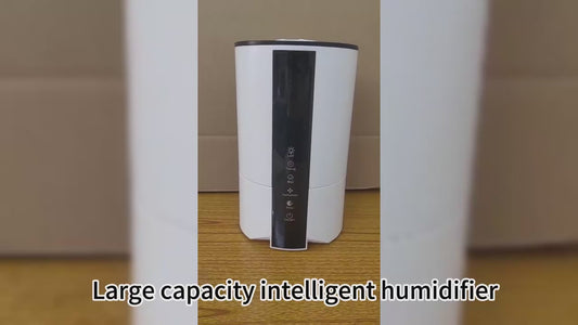 4.5L Top Fill Water Essential Oil Diffuser Humidifiers Smart Ultrasonic Air 2-in-1 Air Purifier and Humidifier for Bedroom Large Room Home 3-Stage Filters, Air Quality Monitor and Quiet Sleep Mode, Evaporative Humidifie Cool Mist Aromatherapy Smart