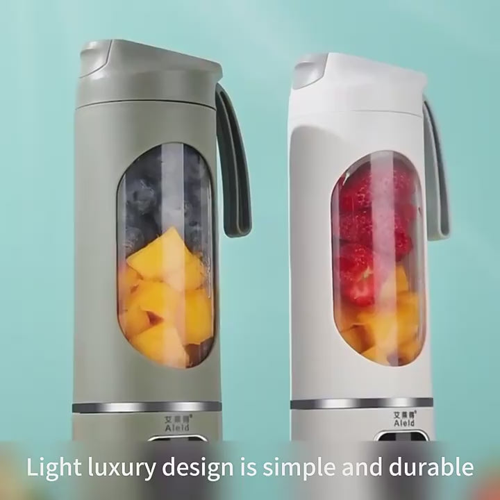 450ml Portable Rechargeable Juicer Cup Mixer Safe 12-Blade Stainless Steel Juicer Fresh Orange Slow Juicer for Outdoor Use
