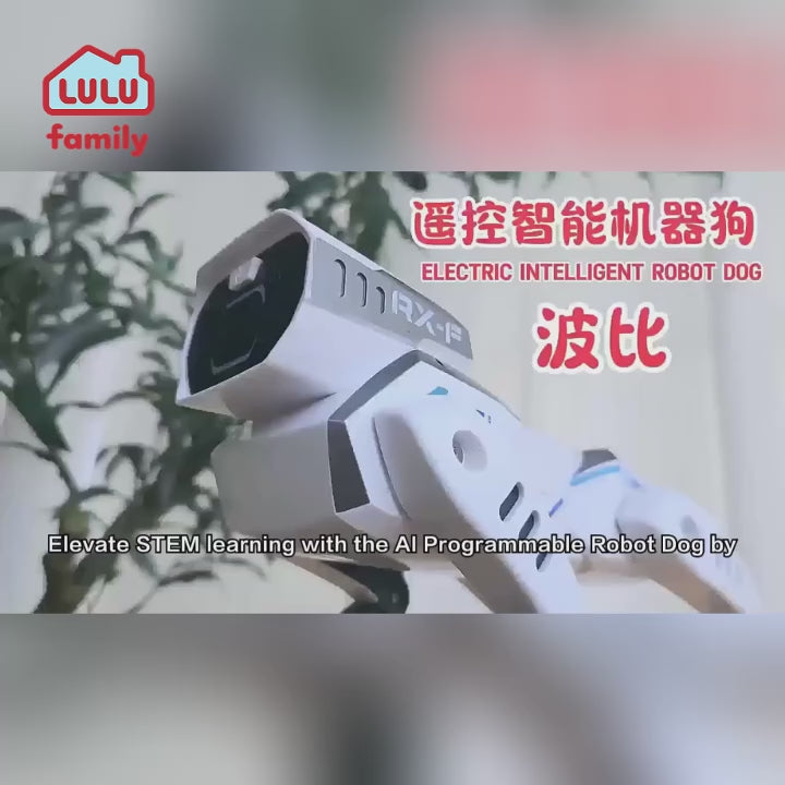 Smart Intelligent Mechanical Durable Plastic Dog Robot Toy Programmable Obstacle Avoidance Remote Control with Speech and Gesture RC Pet Electronics Dog Dancing Walking Toys for Kids