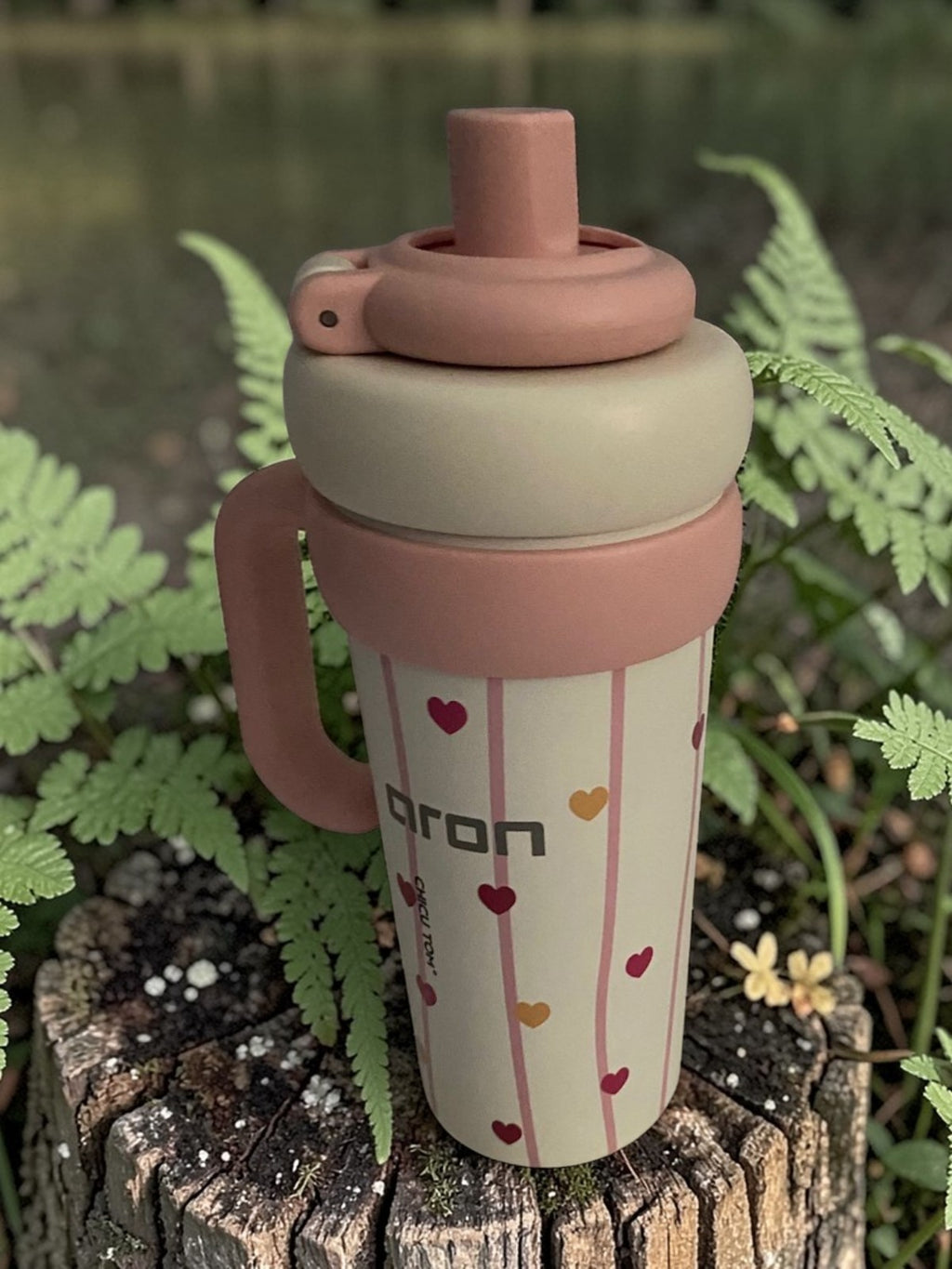 Aron "MOC" 750ml Bullet-Shaped Insulated Bottle - Premium 316/304 Stainless Steel with Cute Heart & Apple Dog Design