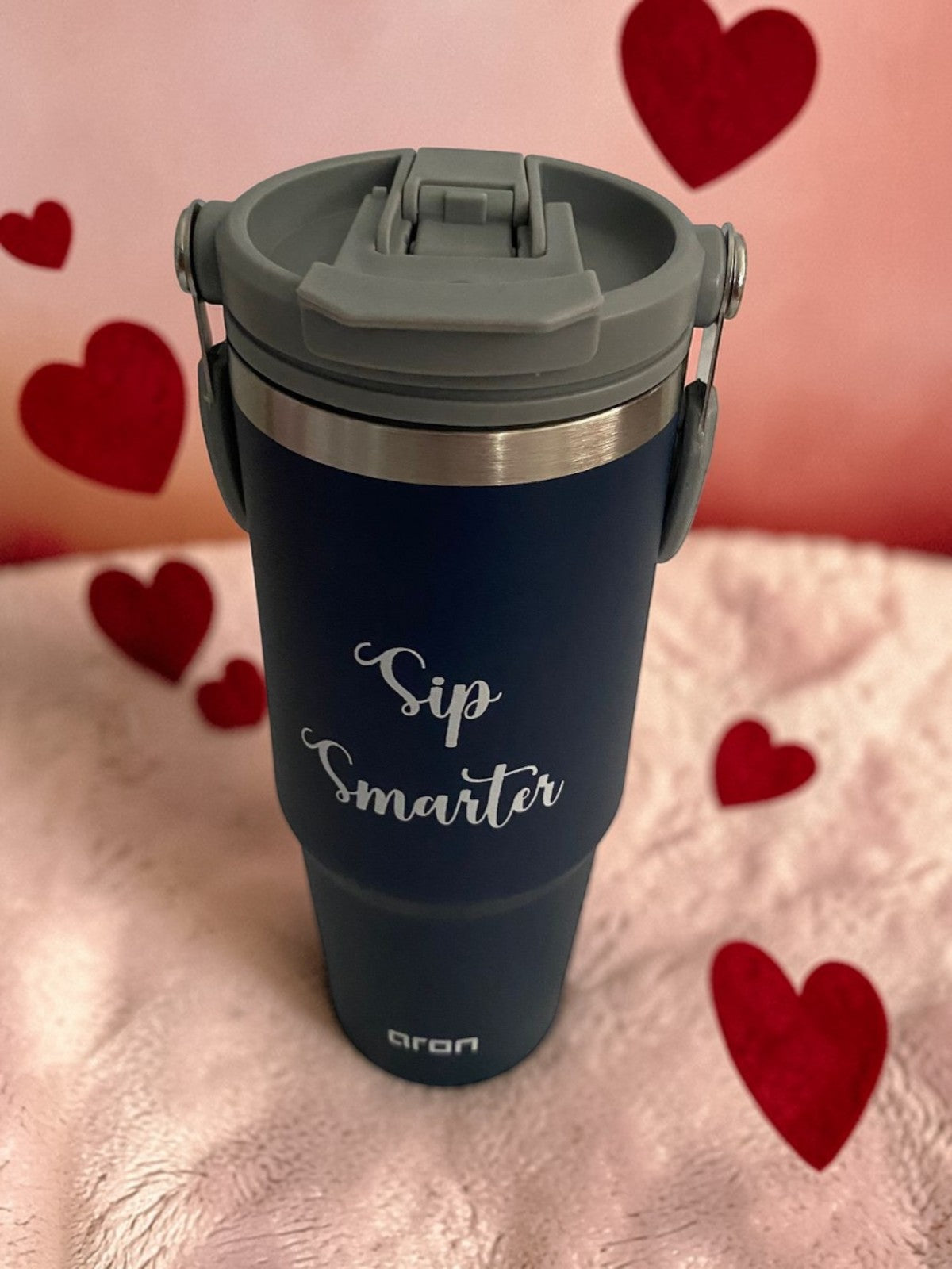 Aron "Sip Smarter" 600ml New Silicone-Wrapped Double-Use Car Cup - Premium 304/201 Stainless Steel Insulated Tumbler for Hot & Cold Beverages