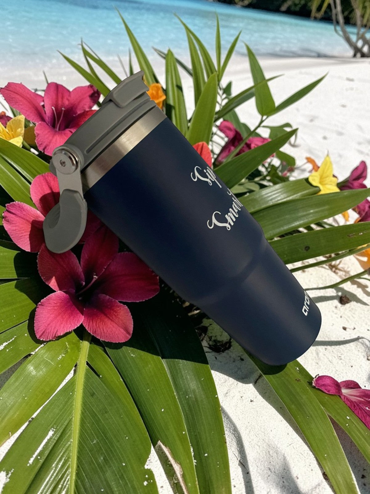 Aron "Sip Smarter" 600ml New Silicone-Wrapped Double-Use Car Cup - Premium 304/201 Stainless Steel Insulated Tumbler for Hot & Cold Beverages