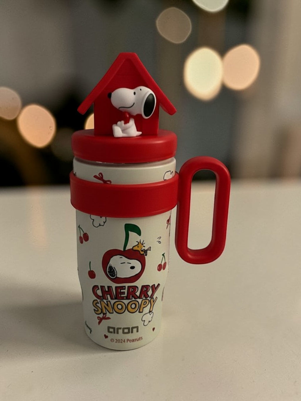 Aron x Peanuts Snoopy "Cherry Snoopy" 800ml Insulated Champion Cup