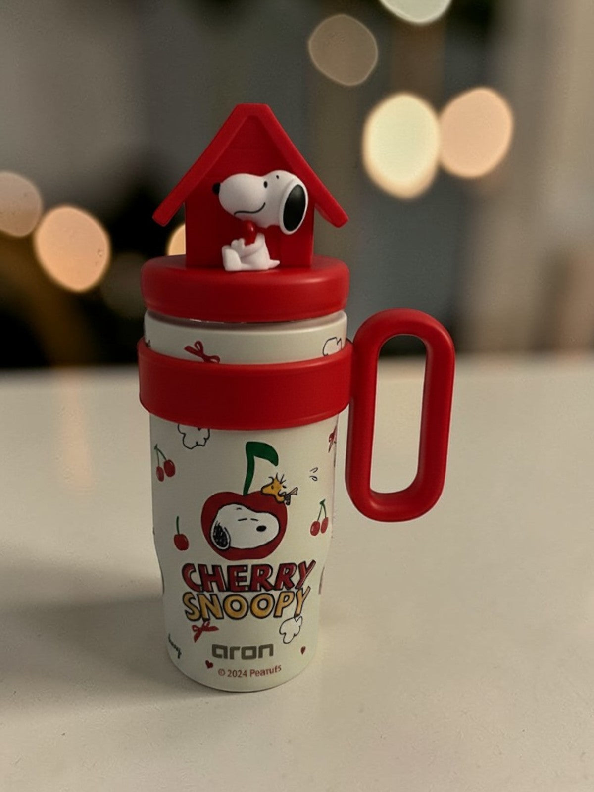 Aron x Peanuts Snoopy "Cherry Snoopy" 800ml Insulated Champion Cup