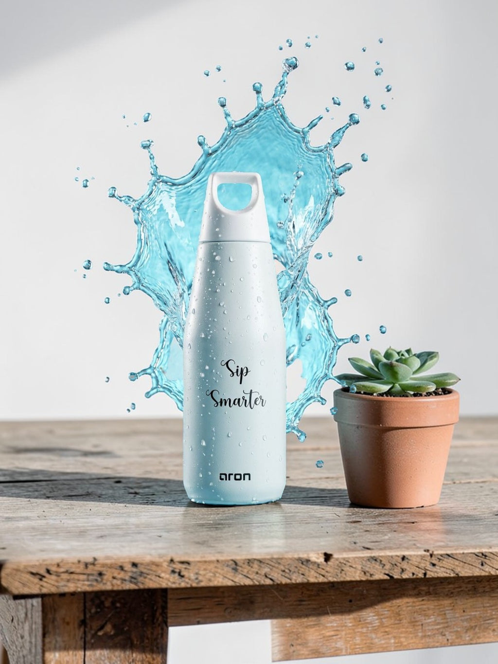 Aron Handle Cup - 580ml Insulated Stainless Steel Water Bottle