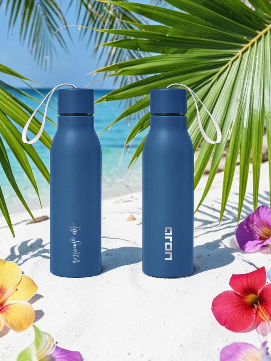 Aron 500ml Insulated Water Bottle, Double Wall Stainless Steel Tumbler, BPA-Free Leak Proof Reusable Drinking Bottle for Hot & Cold Drinks, Non-Slip Sweat-Free Travel Bottle for Gym, Office, Sports