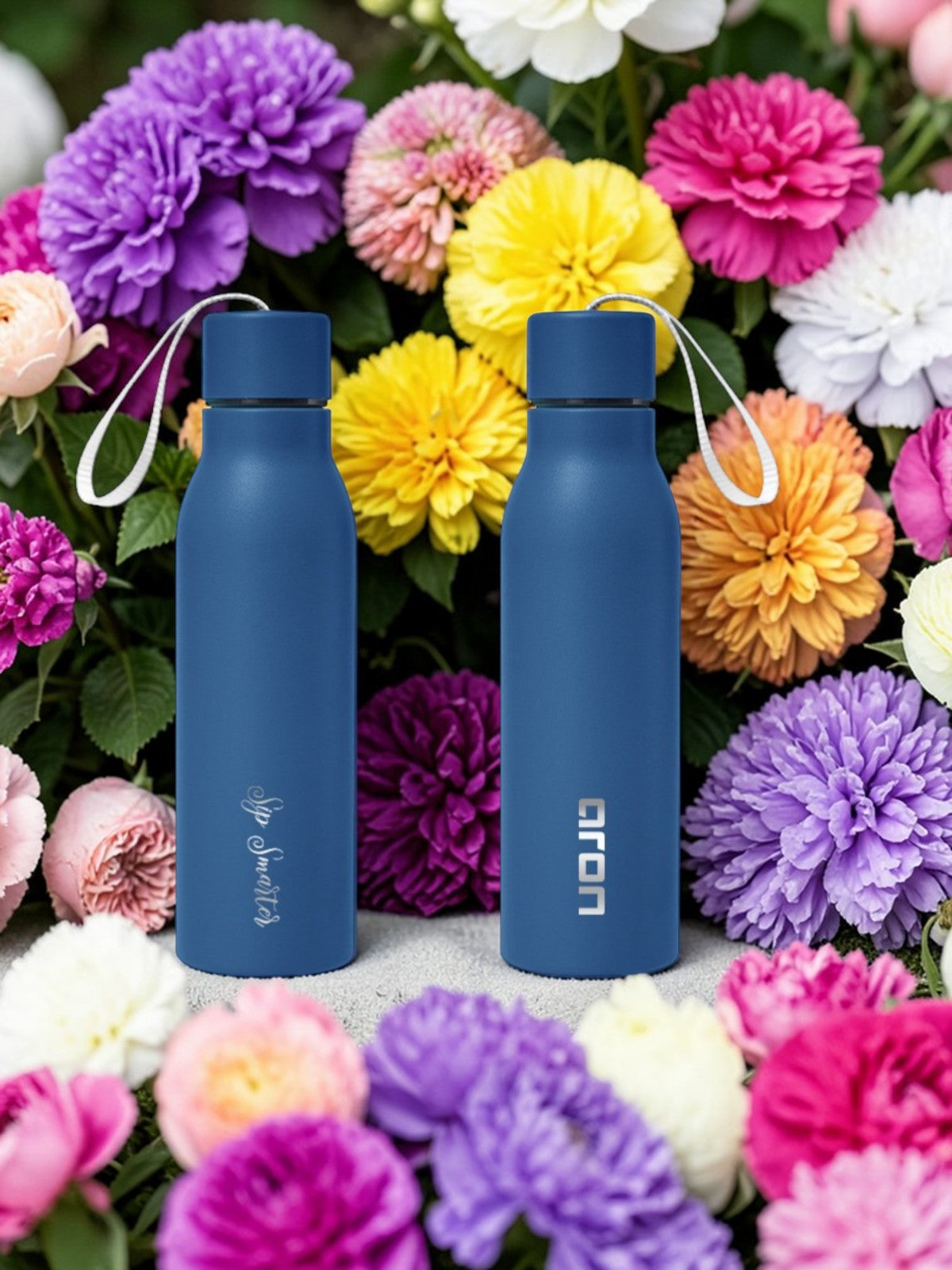 Aron 500ml Insulated Water Bottle, Double Wall Stainless Steel Tumbler, BPA-Free Leak Proof Reusable Drinking Bottle for Hot & Cold Drinks, Non-Slip Sweat-Free Travel Bottle for Gym, Office, Sports