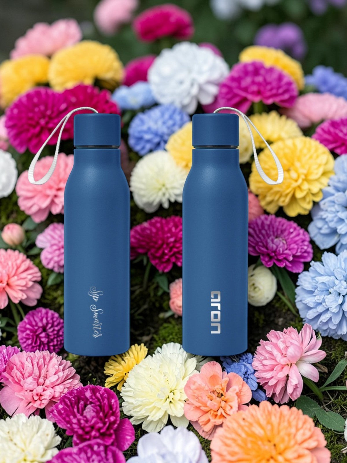 Aron 500ml Insulated Water Bottle, Double Wall Stainless Steel Tumbler, BPA-Free Leak Proof Reusable Drinking Bottle for Hot & Cold Drinks, Non-Slip Sweat-Free Travel Bottle for Gym, Office, Sports