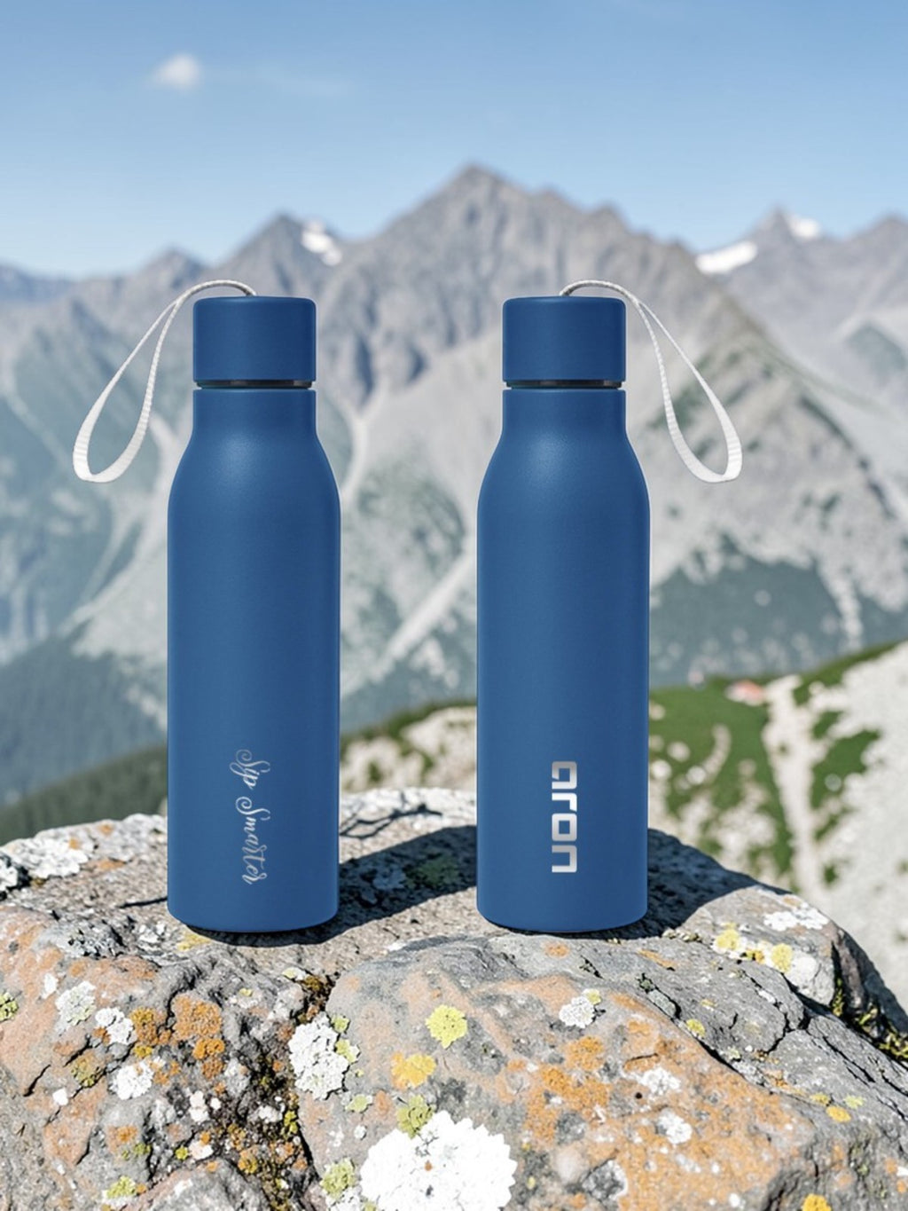 Aron 500ml Insulated Water Bottle, Double Wall Stainless Steel Tumbler, BPA-Free Leak Proof Reusable Drinking Bottle for Hot & Cold Drinks, Non-Slip Sweat-Free Travel Bottle for Gym, Office, Sports